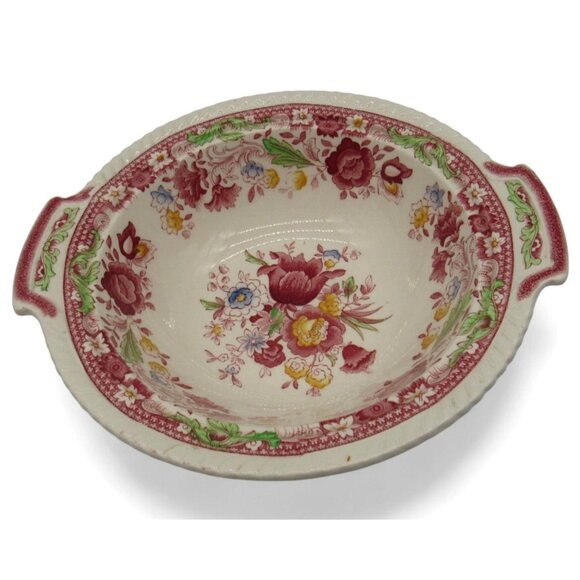 JOHNSON BROTHERS Winchester Floral Vegetable Serving Bowl England Vintage - Picture 3 of 10